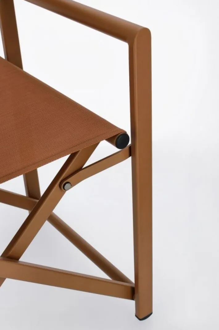 Bizzotto Sedie>SEDIA REGISTA IN ALLUMINIO PECAN - TAYLOR