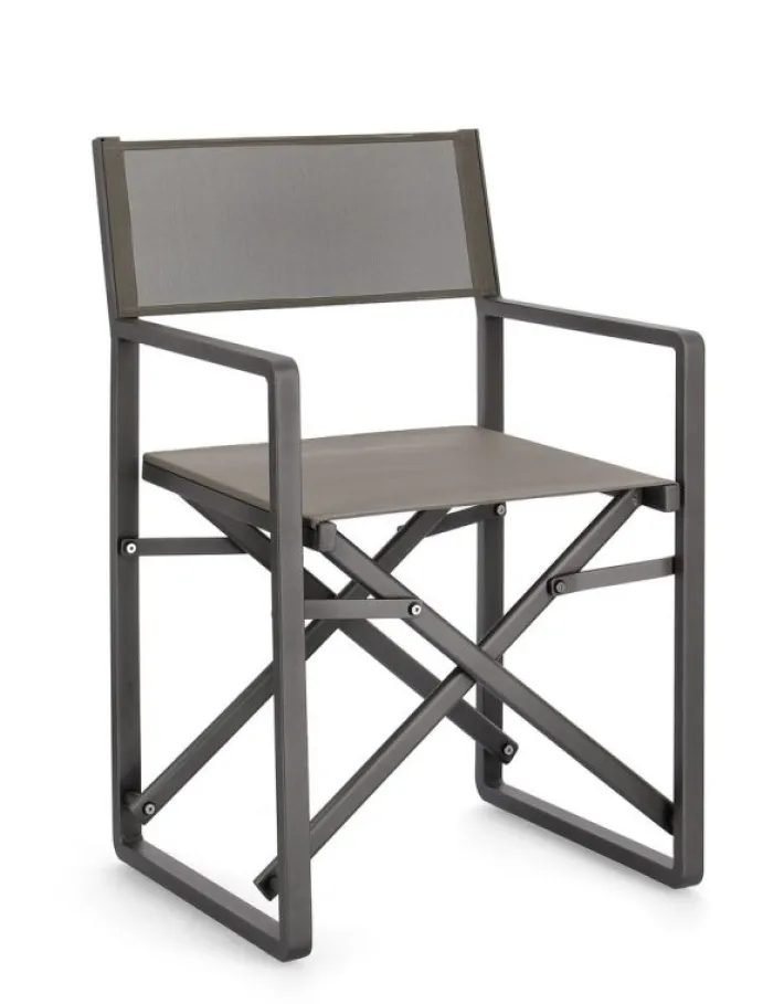 Bizzotto Sedie>SEDIA REGISTA IN ALLUMINIO ANTRACITE CX23 - KONNOR