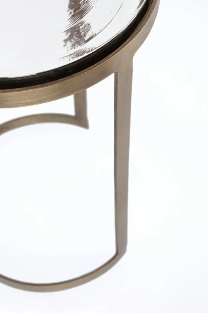 Bizzotto Tavolini>SET 2 TAVOLINI FINITURA OTTONE YX49 - ZAYLA