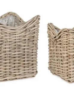 Bizzotto Ceste Decorative>SET2 CESTA HARIS QU GRIGIO