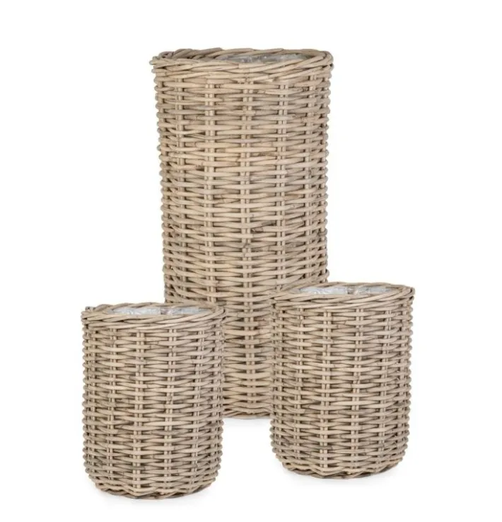 Bizzotto Ceste Decorative>SET3 CESTA JEFRI OV GRIGIO