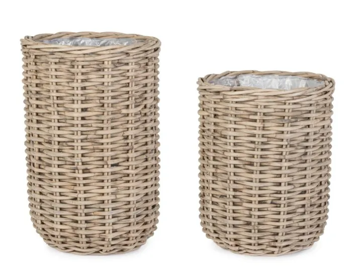 Bizzotto Ceste Decorative>SET2 CESTA JEFRI OV GRIGIO