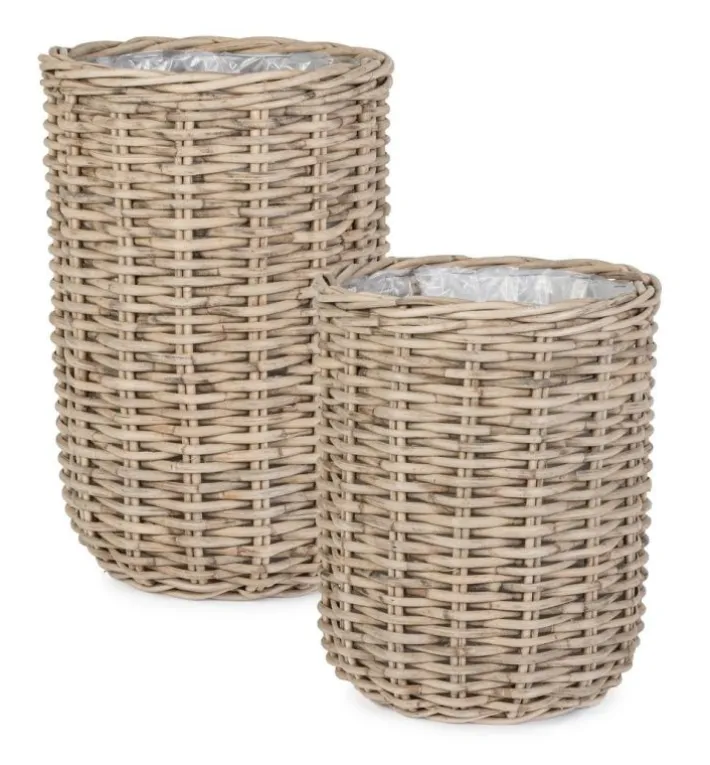 Bizzotto Ceste Decorative>SET2 CESTA JEFRI OV GRIGIO