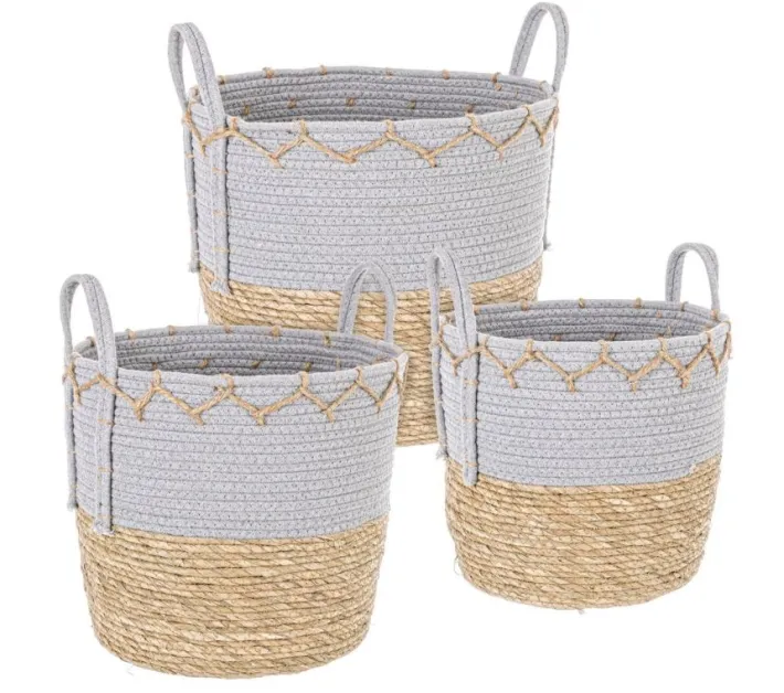 Bizzotto Ceste Decorative>SET3 CESTA 2M CELESTIAL SVAS