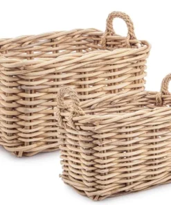 Bizzotto Ceste Decorative>SET2 CESTA 2M MALANG RETT NATURALE