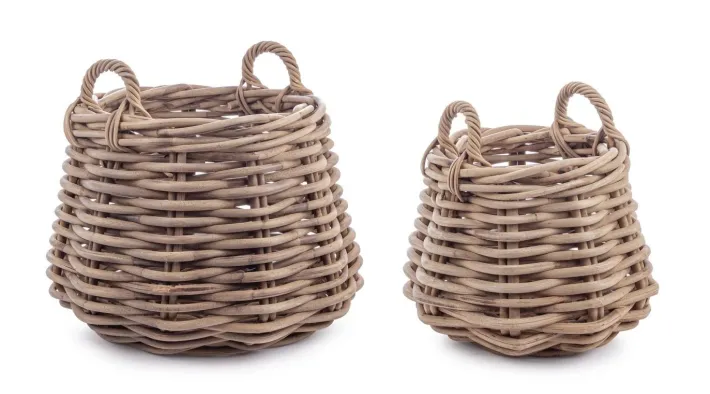 Bizzotto Ceste Decorative>SET2 CESTA 2M MALANG TO GRIGIO