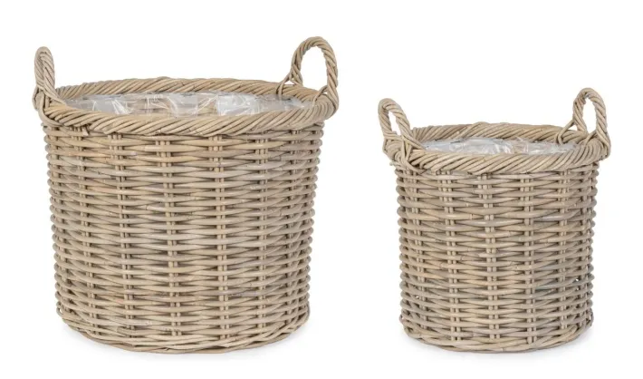Bizzotto Ceste Decorative>SET2 CESTA 2M RANDY TO GRIGIO