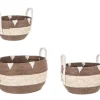 Bizzotto Ceste Decorative>SET3 CESTA 2M THELMA MARRONE BOMB