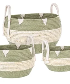 Bizzotto Ceste Decorative>SET3 CESTA 2M THELMA VERDE BOMB