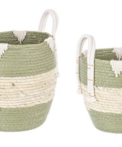 Bizzotto Ceste Decorative>SET2 CESTA 2M THELMA VERDE TO