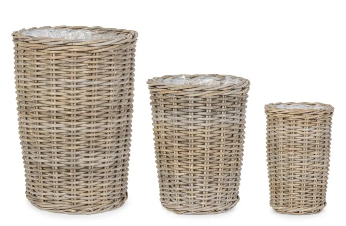 Bizzotto Ceste Decorative>SET3 CESTA RANDY TO GRIGIO