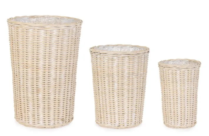 Bizzotto Ceste Decorative>SET3 CESTA RANDY TO SBIANCATO