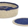 Bizzotto Ceste Decorative>SET1 CESTINO GIANG-4 S.BICCHIERE NAT BLU