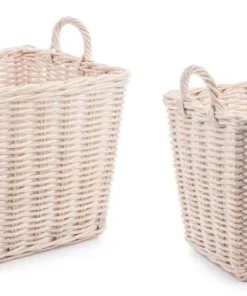 Bizzotto Ceste Decorative>SET2 CESTO 2M NARRA SBIANCATO S