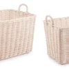 Bizzotto Ceste Decorative>SET2 CESTO 2M NARRA SBIANCATO M
