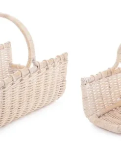 Bizzotto Ceste Decorative>SET2 CESTO P.LEGNA NARRA SBIANCATO