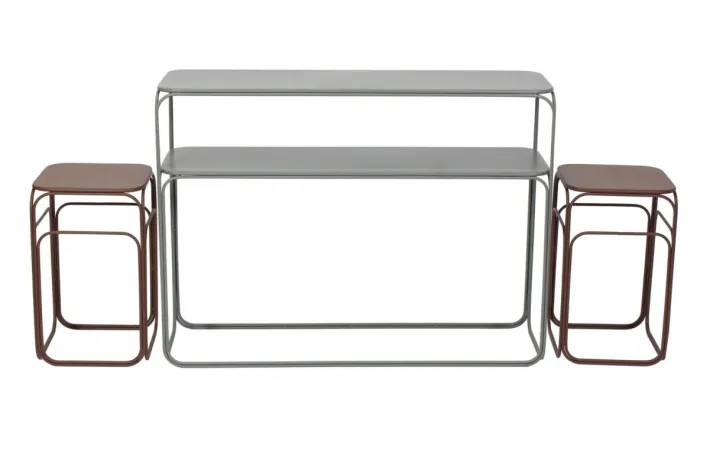 Bizzotto Consolle>SET CONSOLLE+ 2TAVOLINI CLARITY G-M