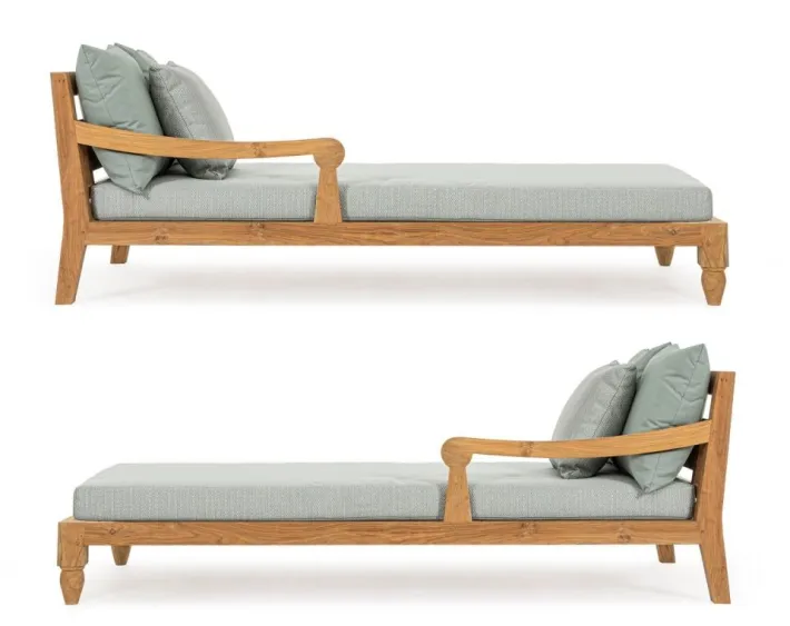 Bizzotto Daybed>SET2 LOUNGE C-C BALI AQUA - FSC