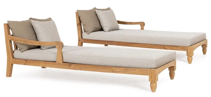 Bizzotto Daybed>SET2 LOUNGE C-C BALI NATURAL - FSC