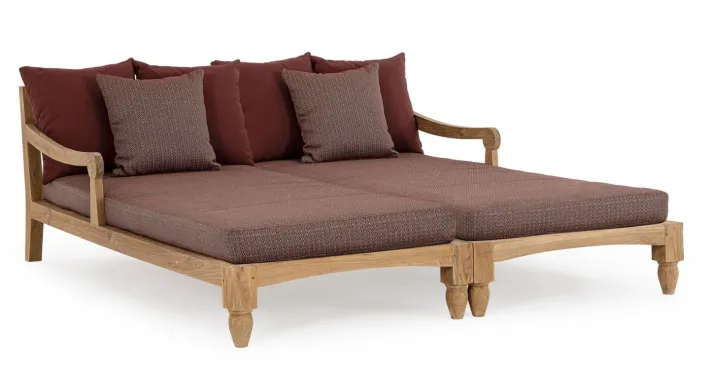 Bizzotto Daybed>SET2 LOUNGE C-C BALI WINE - FSC
