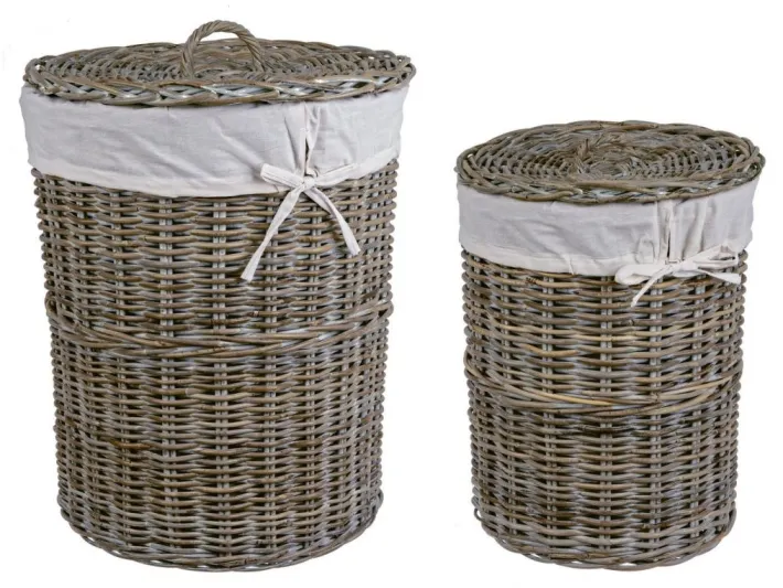 Bizzotto Ceste Decorative>SET2 P.BIANCHERIA NARRA BIANCO