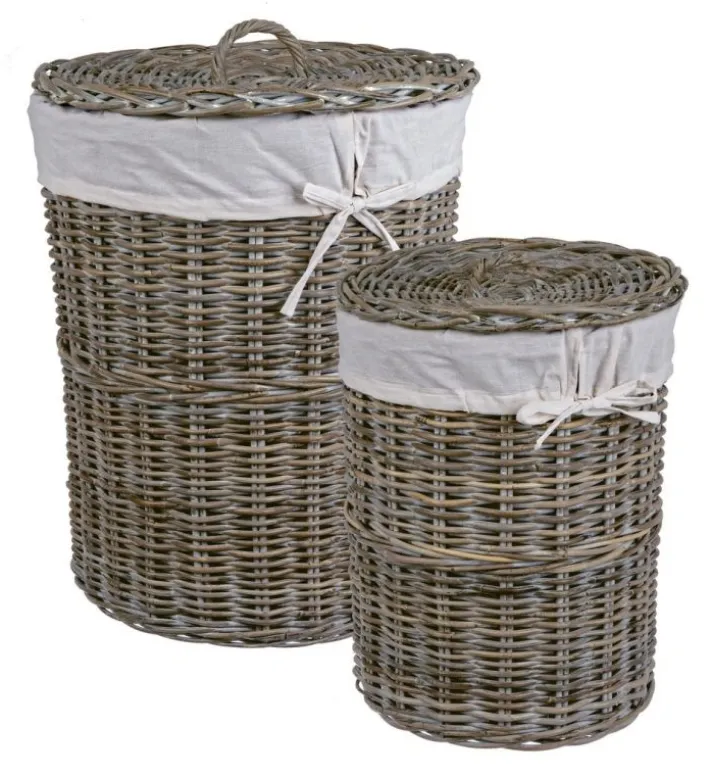 Bizzotto Ceste Decorative>SET2 P.BIANCHERIA NARRA BIANCO