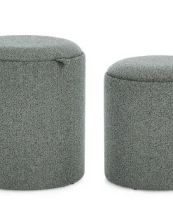 Bizzotto Pouf>SET2 POUF C-CONT SASHA C-VASS DARK