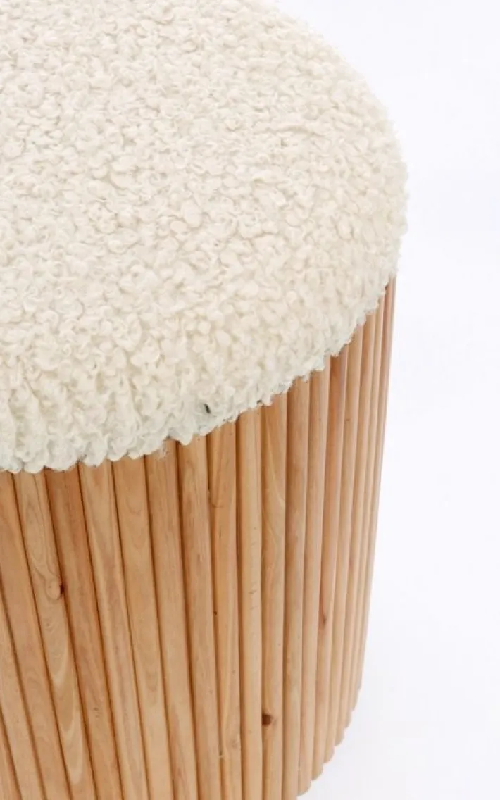 Bizzotto Pouf>SET2 POUF CONTENITORE IN TESSUTO NATURALE - NEDA