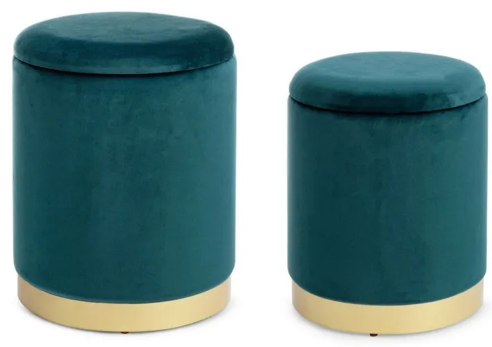 Bizzotto Pouf>SET2 POUF CONTENITORE NAVYUS - POLINA