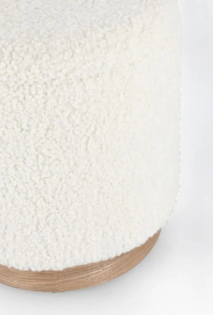Bizzotto Pouf>SET2 POUF CONTENITORE ZOYA BIANCO TEDDY