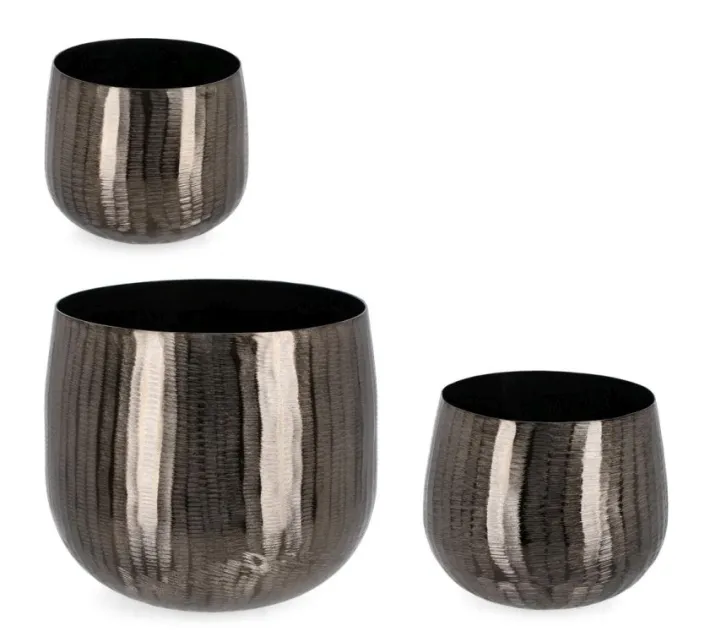 Bizzotto Coprivasi>SET3 P.VASO CHISEL TO ANTRACITE