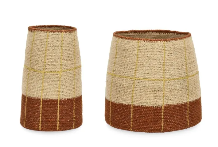 Bizzotto Ceste Decorative>SET2 P.VASO DECORAT TUY NATURALE MARRONE