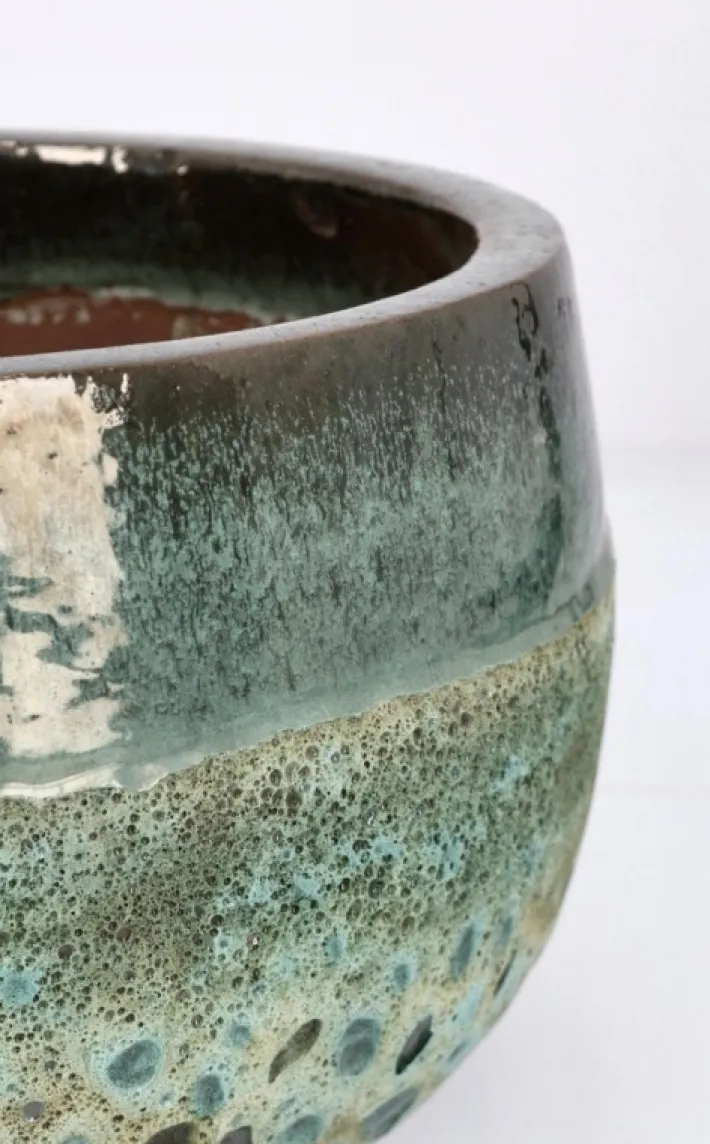 Bizzotto Vasi E Coprivasi>SET2 P.VASO DUYEN CIOTOLA VERDE GIADA