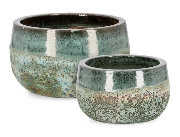 Bizzotto Vasi E Coprivasi>SET2 P.VASO DUYEN CIOTOLA VERDE GIADA