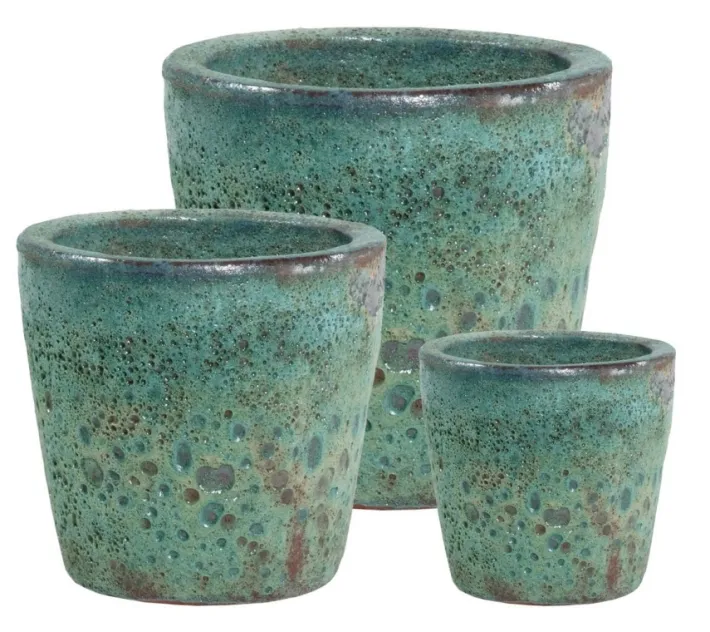 Bizzotto Vasi E Coprivasi>SET3 P.VASO DUYEN TONDO VERDE