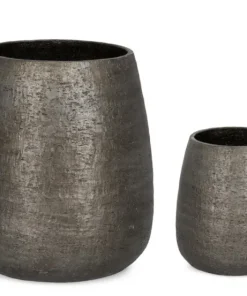 Bizzotto Vasi E Coprivasi>SET2 P.VASO EMEI ALTO GRIGIO