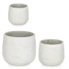 Bizzotto Vasi E Coprivasi>SET3 P.VASO EMEI BASSO BEIGE
