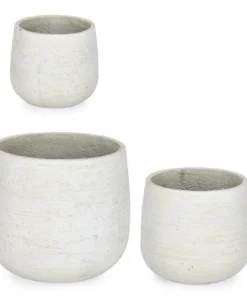 Bizzotto Vasi E Coprivasi>SET3 P.VASO EMEI BASSO BEIGE