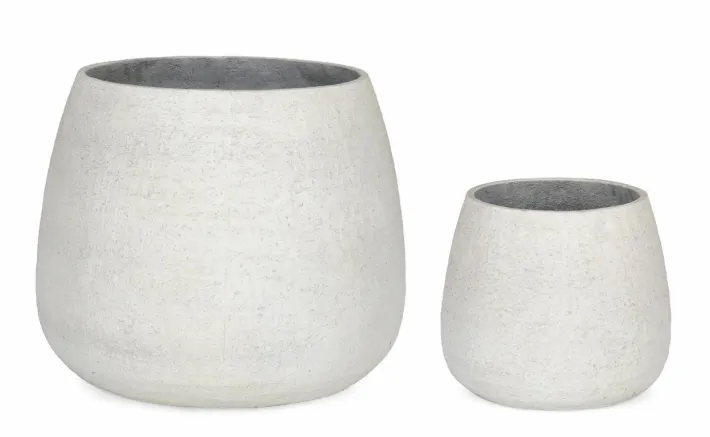 Bizzotto Vasi E Coprivasi>SET2 P.VASO EMEI BOMBATO BEIGE
