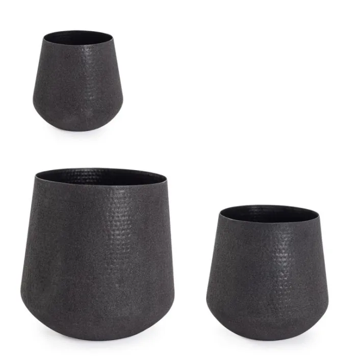 Bizzotto Vasi E Coprivasi>SET3 P.VASO KENAR TO NERO