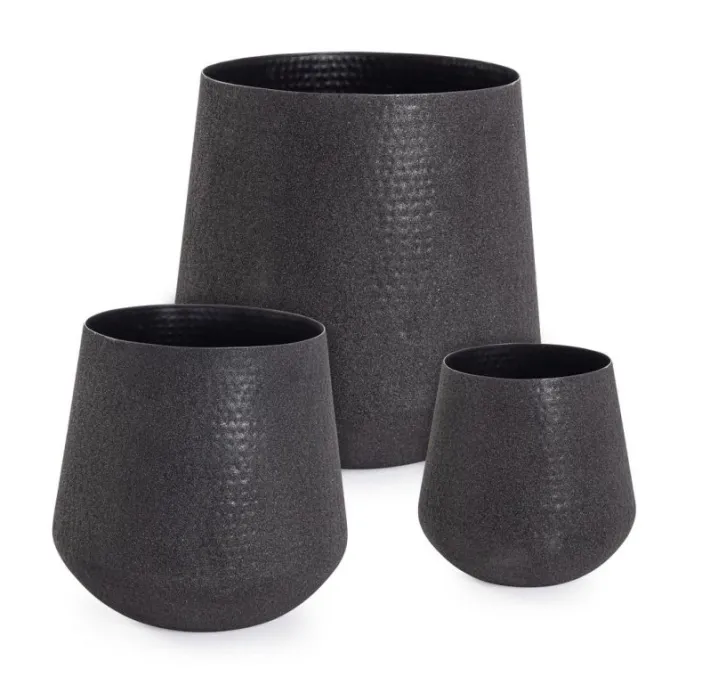 Bizzotto Vasi E Coprivasi>SET3 P.VASO KENAR TO NERO
