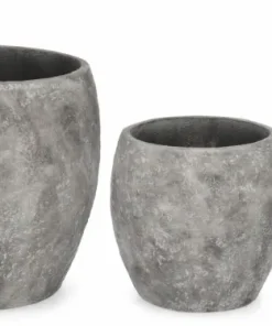 Bizzotto Vasi E Coprivasi>SET3 P.VASO MEILI BOMBATO GRIGIO