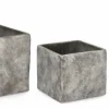 Bizzotto Vasi E Coprivasi>SET3 P.VASO MEILI QUADRATO BASSO GRIGIO