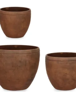 Bizzotto Vasi E Coprivasi>SET3 P.VASO MEILI TONDO ALTO RUSTY