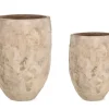 Bizzotto Vasi E Coprivasi>SET2 P.VASO MINH ALTO TERRACOTTA BRUNITA