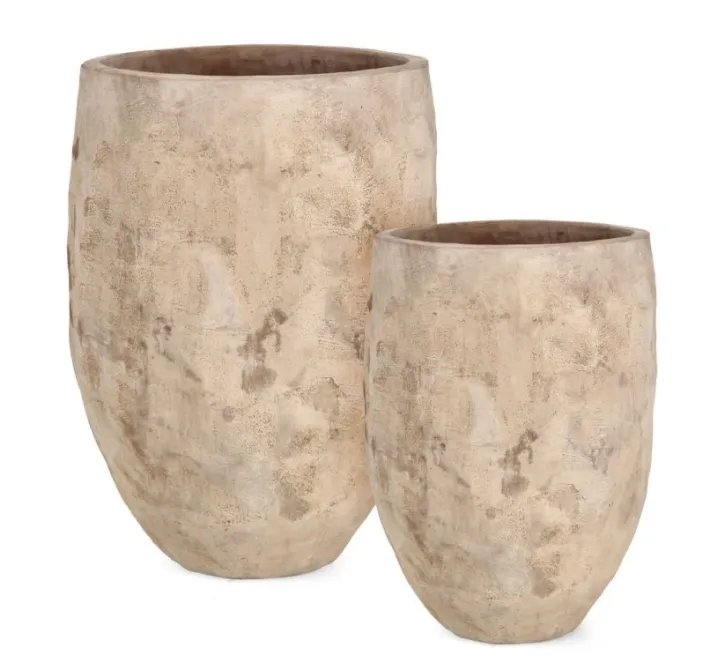 Bizzotto Vasi E Coprivasi>SET2 P.VASO MINH ALTO TERRACOTTA BRUNITA