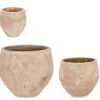 Bizzotto Vasi E Coprivasi>SET3 P.VASO MINH BOMB TERRACOTTA BRUNITA
