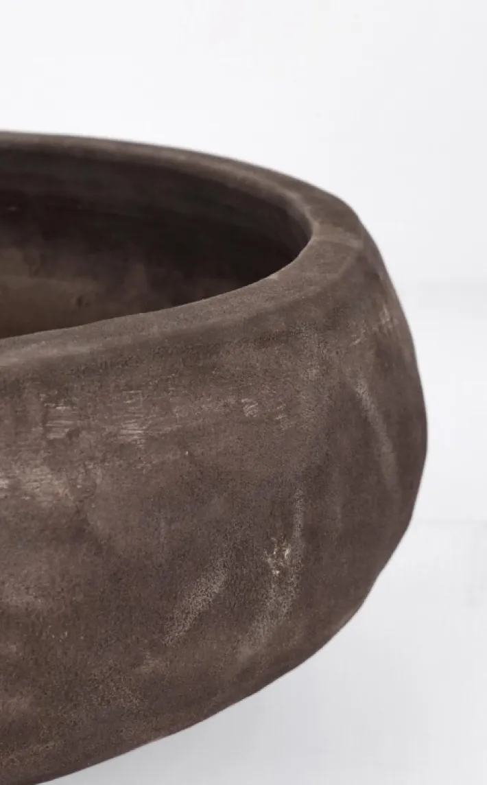 Bizzotto Vasi E Coprivasi>SET3 P.VASO MINH CIOTOLA TERRACOTTA SCUR
