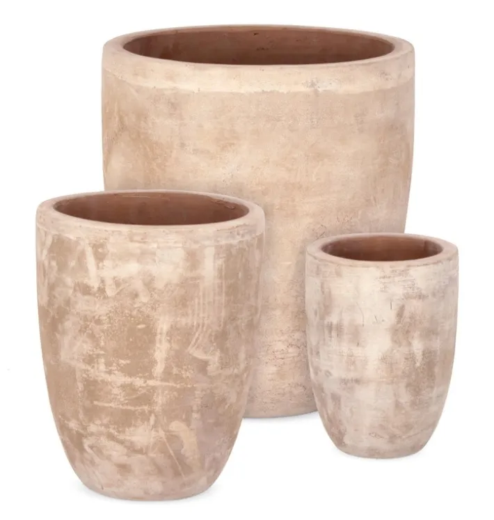 Bizzotto Vasi E Coprivasi>SET3 P.VASO MINH SVAS TERRACOTTA MARRONE