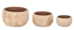 Bizzotto Vasi E Coprivasi>SET3 P.VASO MINH TO BASS TERRACOTTA MARR
